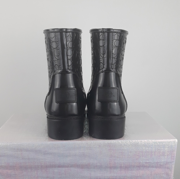 Coach Short Black Rain Boots - Picture 7 of 7